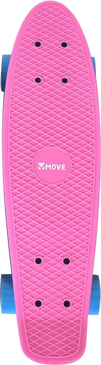 Move Skateboard Old School Retro 57,5 Cm Aluminium - Blauw