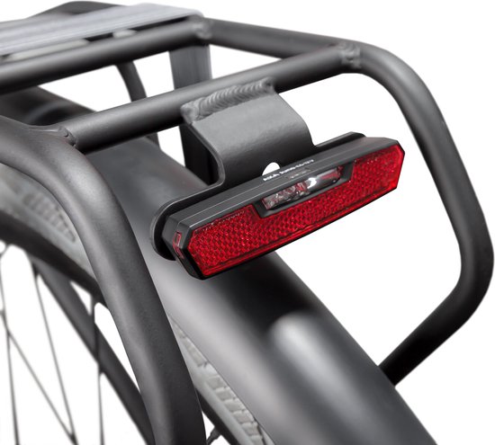 AXA Achterlicht Juno E-bike 6-12v Accu 80 Mm/zwart - Rood