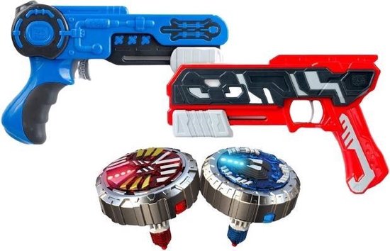 Silverlit Battle Set Spinner Mad Duo/rood 4-delig - Blauw