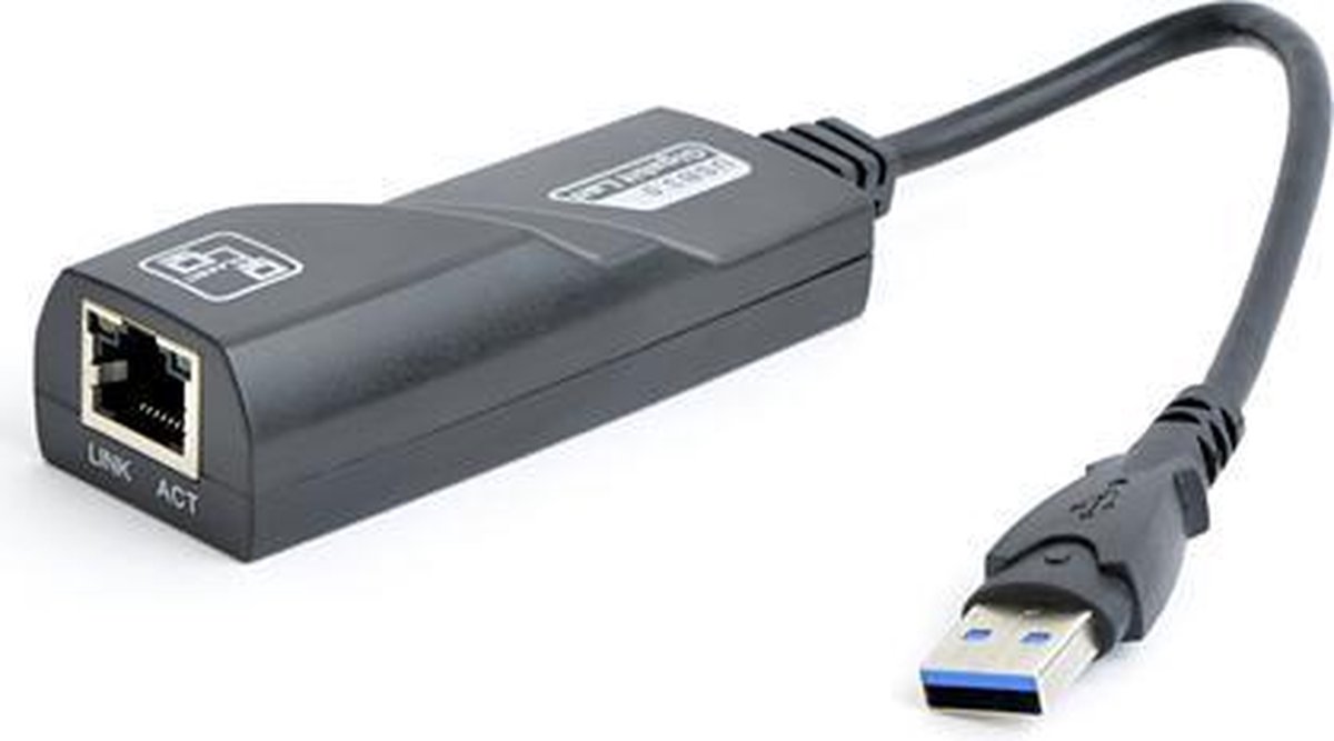 Gembird Adapterkabel Usb 3.0(m)-utp(f) Rj-45 - Zwart