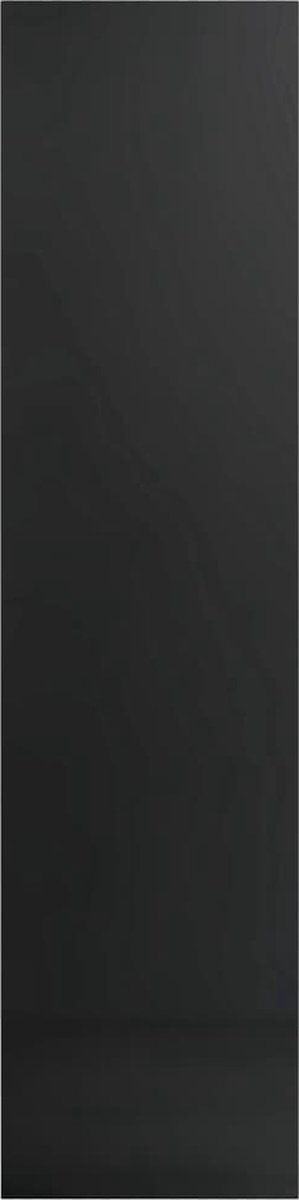 Vidaxl Kledingkast 50x50x200 Cm Spaanplaat Hoogglans - Zwart