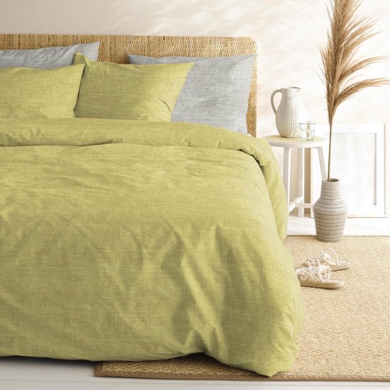 Cinderella Lyn Dekbedovertrek - Lits-jumeaux (240x200/220 Cm + 2 Slopen) - Katoen - Mustard - Geel