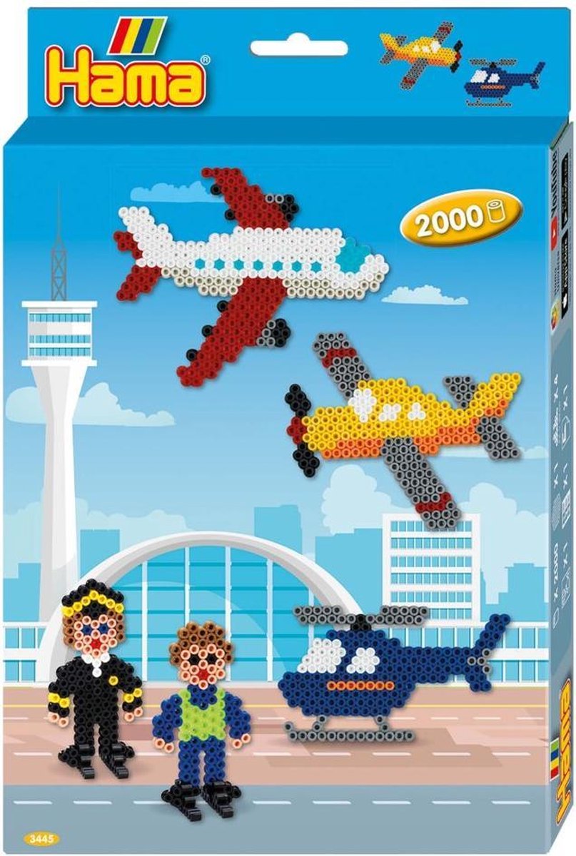 Hama Strijkkralenset Vliegveld Junior 2007-delig