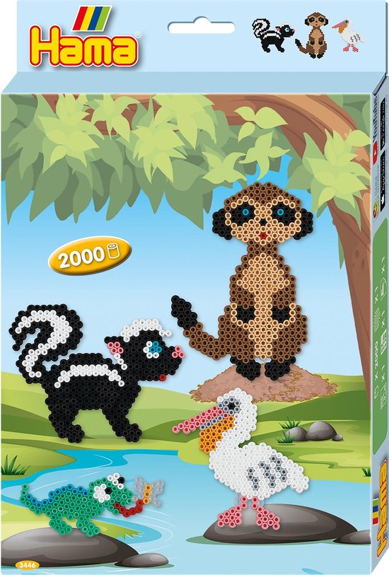 Hama Strijkkralenset Dieren Junior 2007-delig