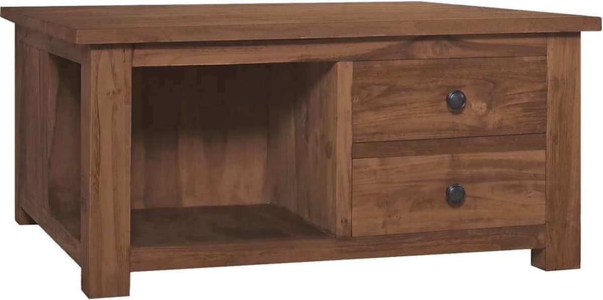 Vidaxl Salontafel 68x68x33 Cm Massief Teakhout - Marrón