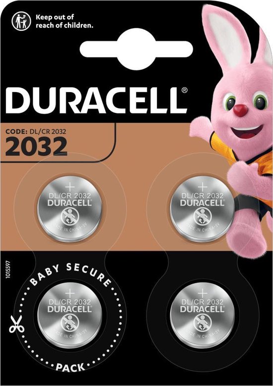 Duracell Cr2032 Knoopcelbatterijen 4 Stuks