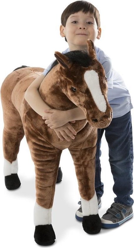 Melissa & Doug Pluche Paarden Knuffel 99 Cm - Pluche Speelgoed Knuffeldieren Voor Kinderen