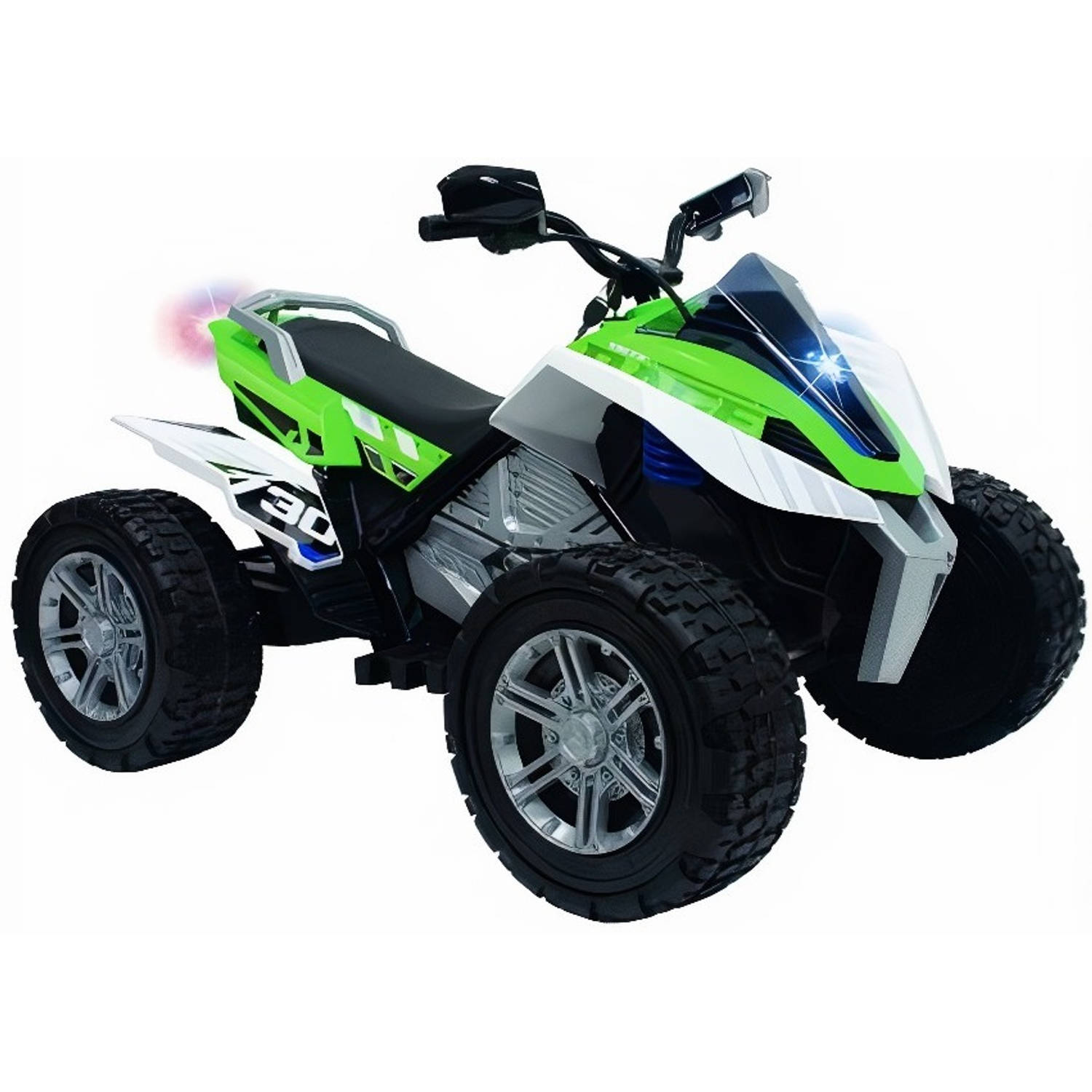 Injusa Accuvoertuig Quad Rage Jongens 24v 120 Cm/wit - Groen