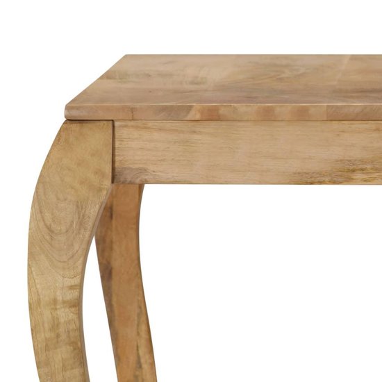 Vidaxl Eettafel 118x60x76 Cm Massief Mangohout - Bruin