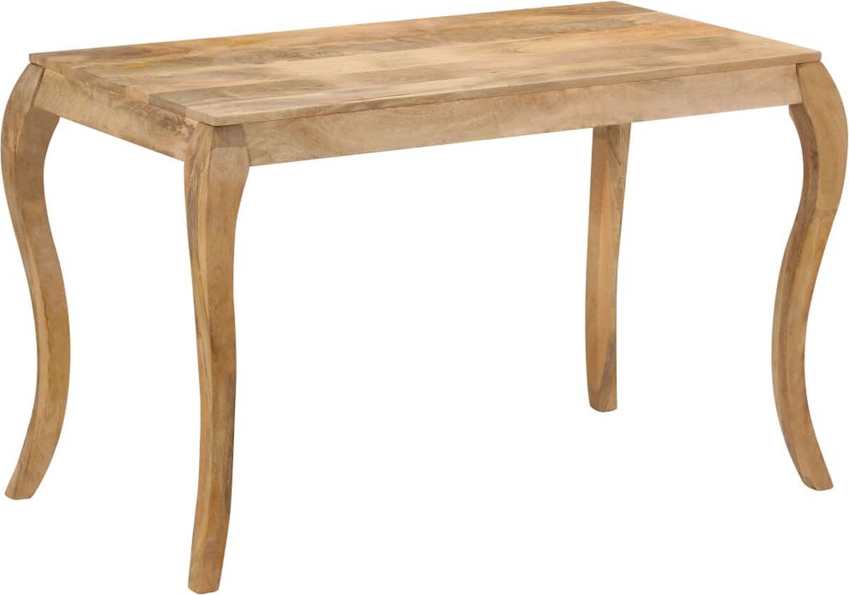 Vidaxl Eettafel 118x60x76 Cm Massief Mangohout - Bruin