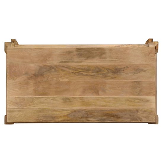 Vidaxl Eettafel 118x60x76 Cm Massief Mangohout - Bruin
