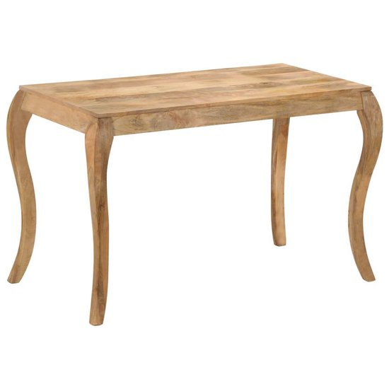 Vidaxl Eettafel 118x60x76 Cm Massief Mangohout - Bruin