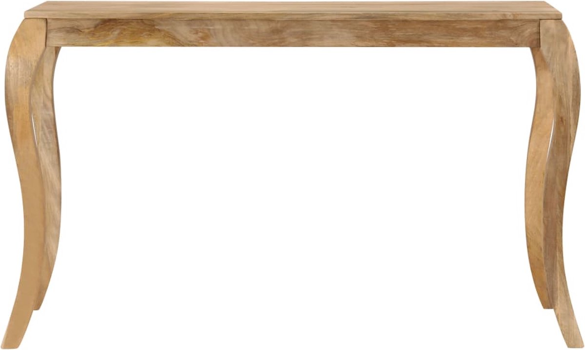 Vidaxl Eettafel 118x60x76 Cm Massief Mangohout - Bruin