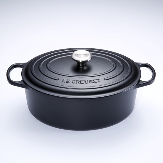 Le Creuset Ovale Braadpan 31 cm Mat - Zwart