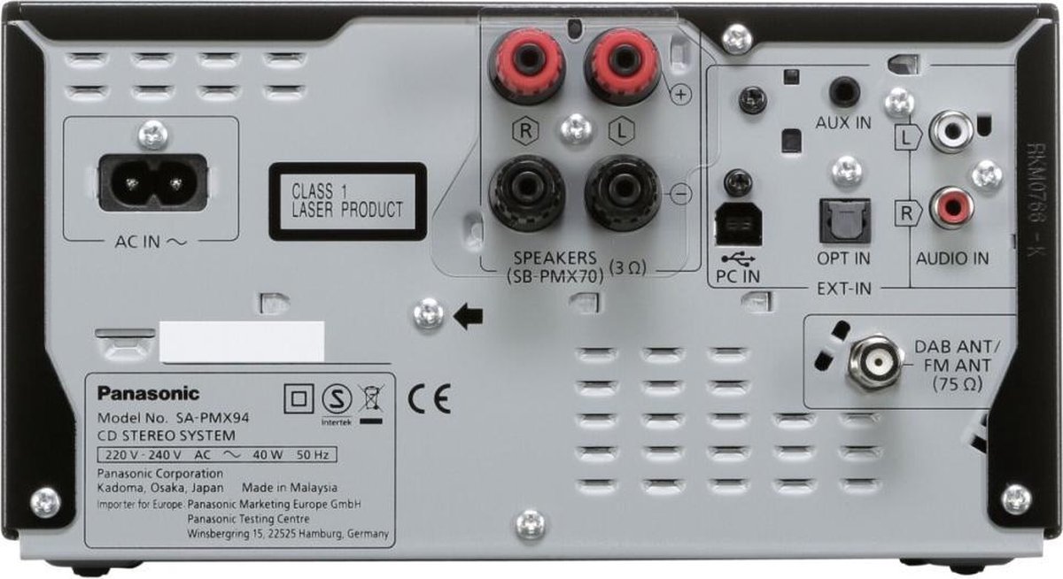 Panasonic SC-PMX94EG - Zwart