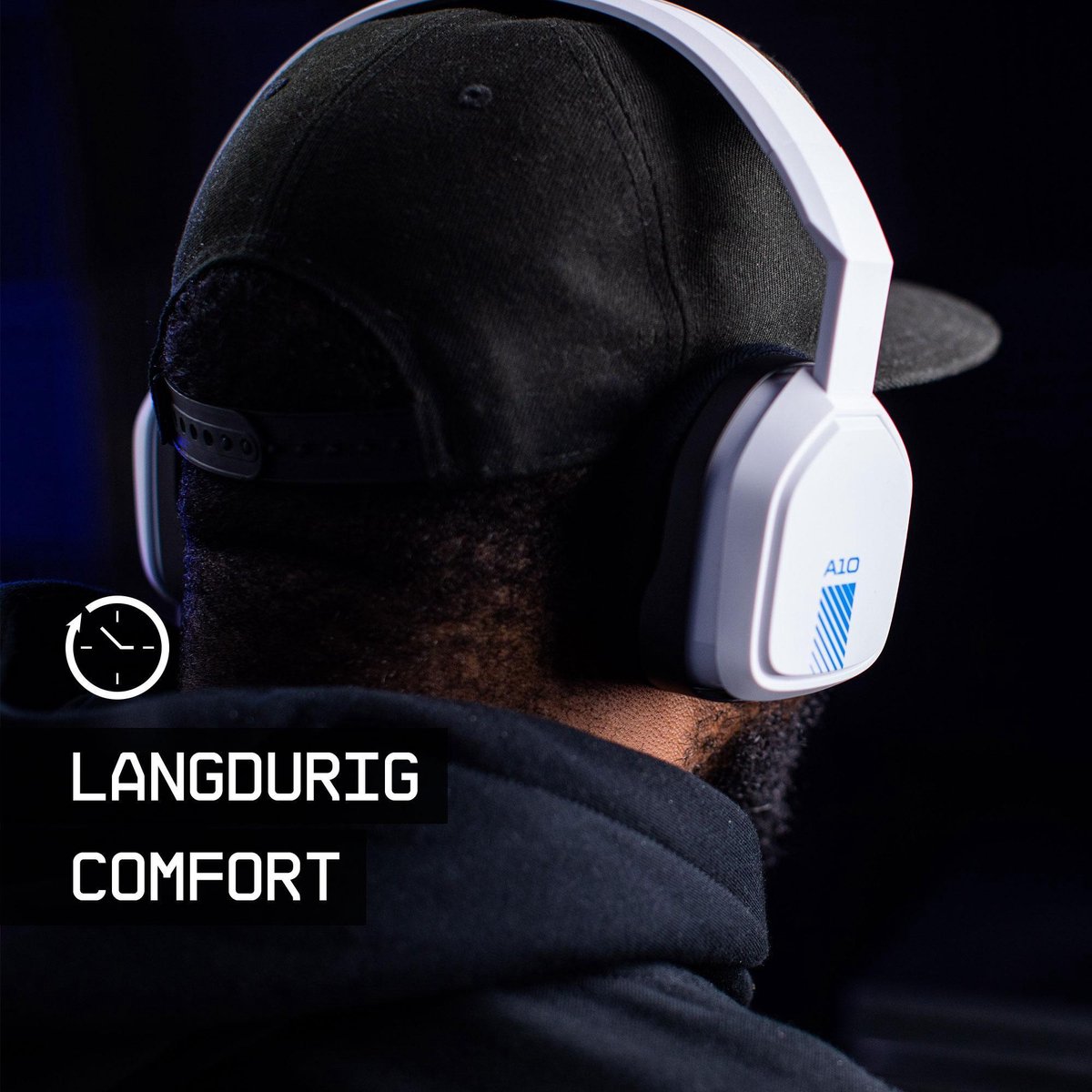 Astro A10 Gaming Headset voor PC, PS5, PS4, Xbox Series X|S, Xbox One -/Blauw - Wit