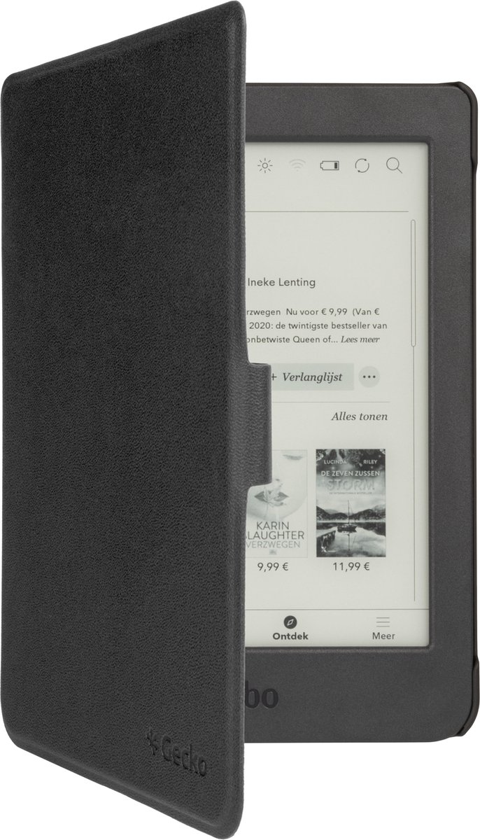 Gecko Covers Covers Easy-Click Kobo Nia Sleep Cover - Zwart