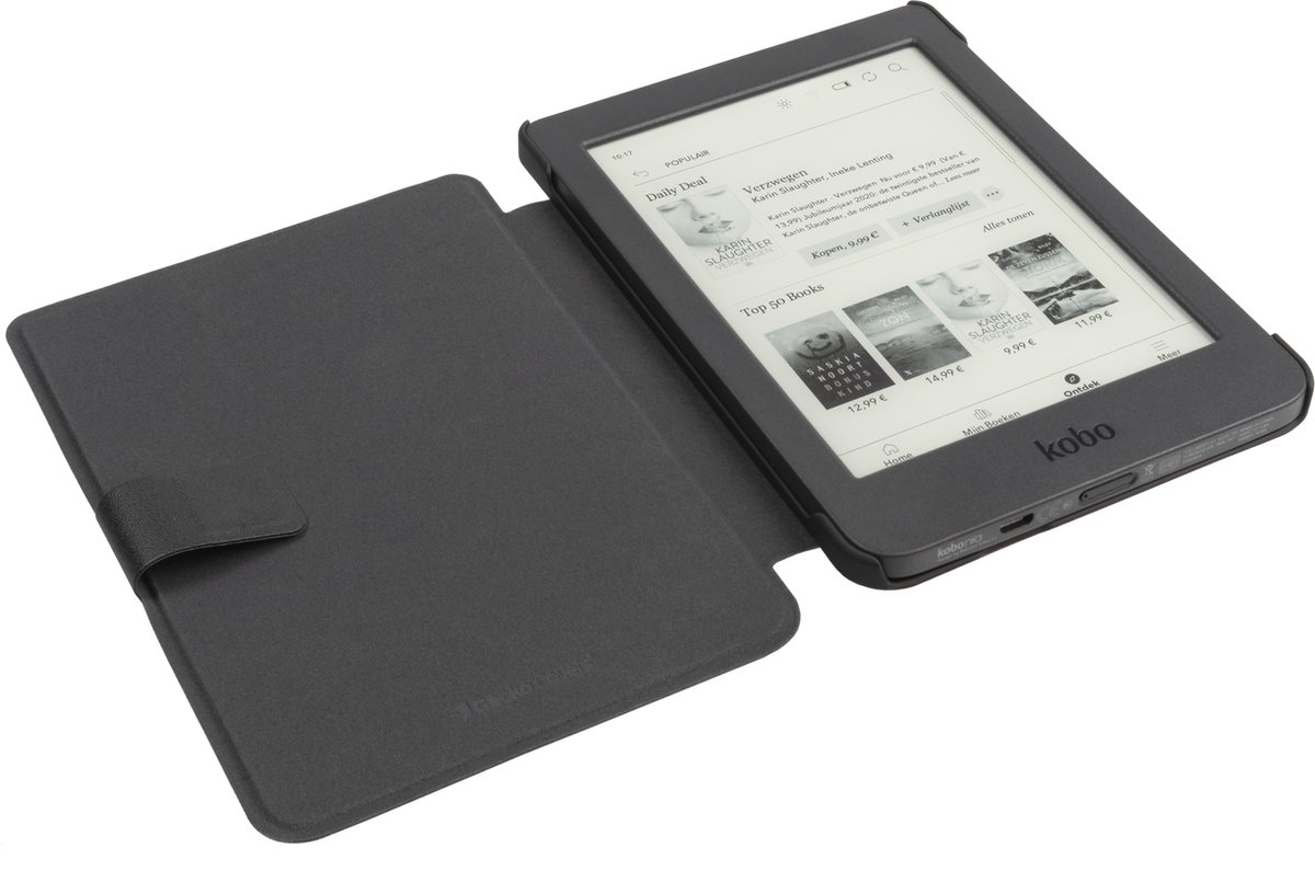 Gecko Covers Covers Easy-Click Kobo Nia Sleep Cover - Zwart