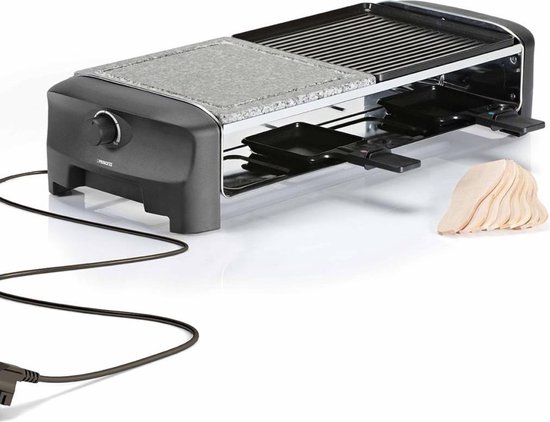 Princess Raclette 8 Stone & Grill Party 162820 - Grijs