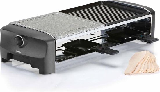 Princess Raclette 8 Stone & Grill Party 162820 - Grijs
