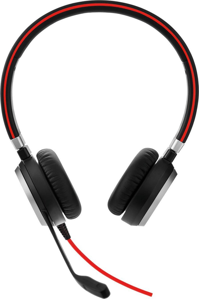 Jabra Evolve 40 MS Stereo Bedrade Usb A Office Headset - Zwart