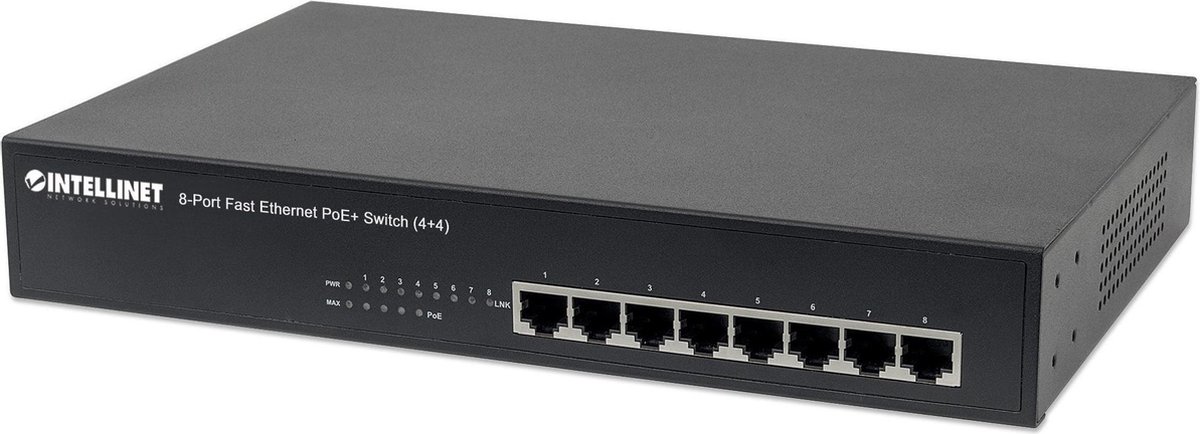 Intellinet 561075 netwerk-switch Managed Fast Ethernet (10/100) Power over Ethernet (PoE) - Zwart