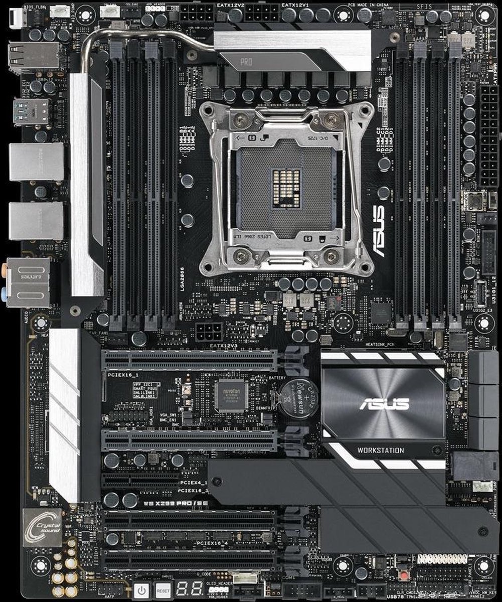 Asus WS X299 PRO/SE moederbord LGA 2066 ATX Intel® X299
