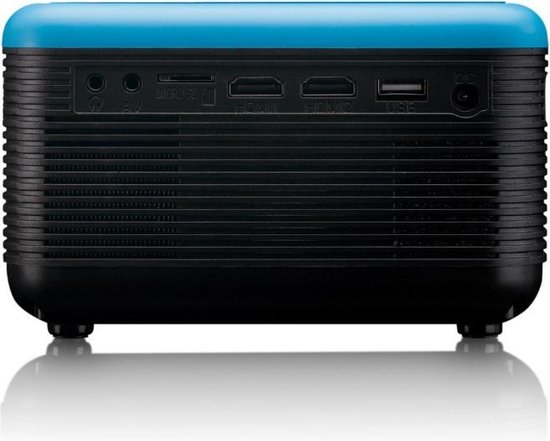 Lenco LPJ-500 - Beamer Full HD met DVD-speler en Bluetooth - - Blauw