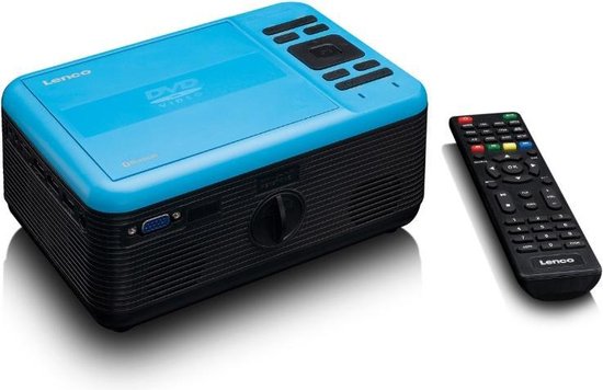 Lenco LPJ-500 - Beamer Full HD met DVD-speler en Bluetooth - - Blauw