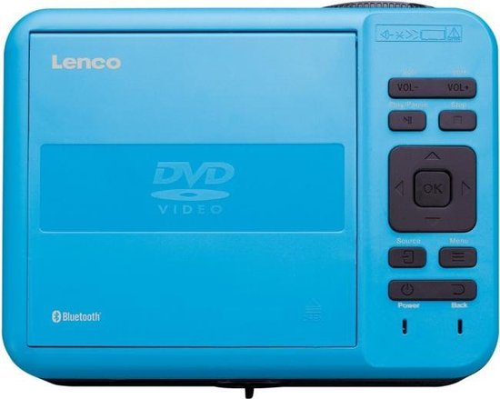 Lenco LPJ-500 - Beamer Full HD met DVD-speler en Bluetooth - - Blauw
