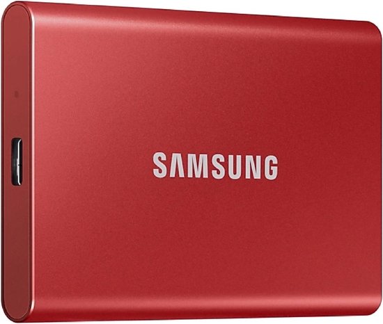 Samsung T7 Portable SSD 2TB - Rojo