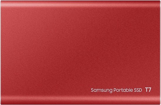 Samsung T7 Portable SSD 2TB - Rood
