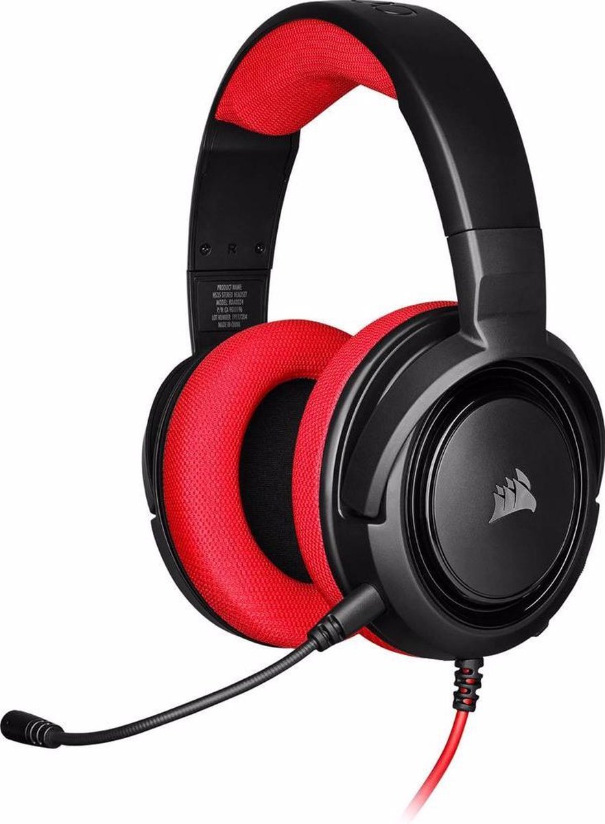 Corsair HS35 Gaming Headset - - Rojo