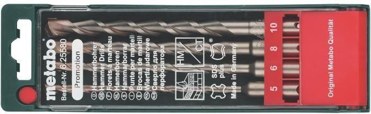 Metabo SDS-Plus borencassette 4-delig