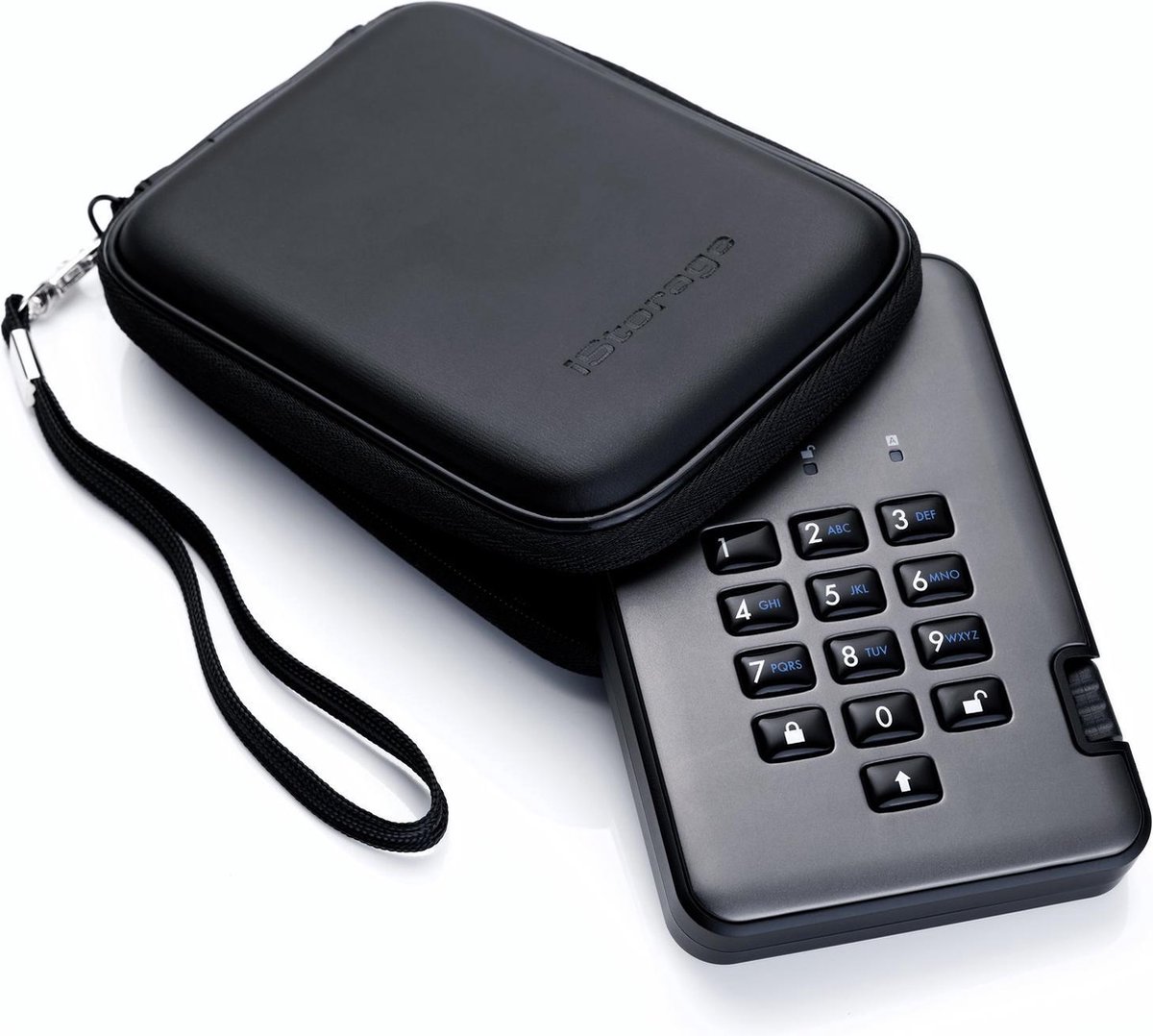 iStorage diskAshur PRO2 externe harde schijf 4000 GB, Grafiet - Zwart