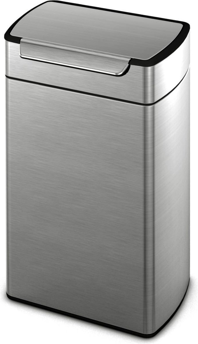Simplehuman Rectangular Touch Bar 40 Liter Rvs - Silver