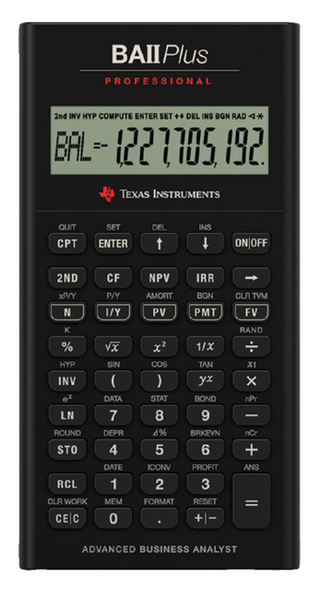 Texas Instruments TI BA II Plus Professional