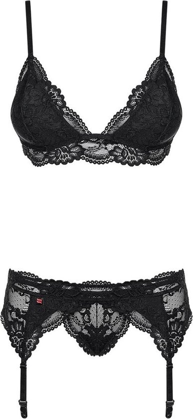 Obsessive 3-delige Bh-set Pure Seduction - Zwart