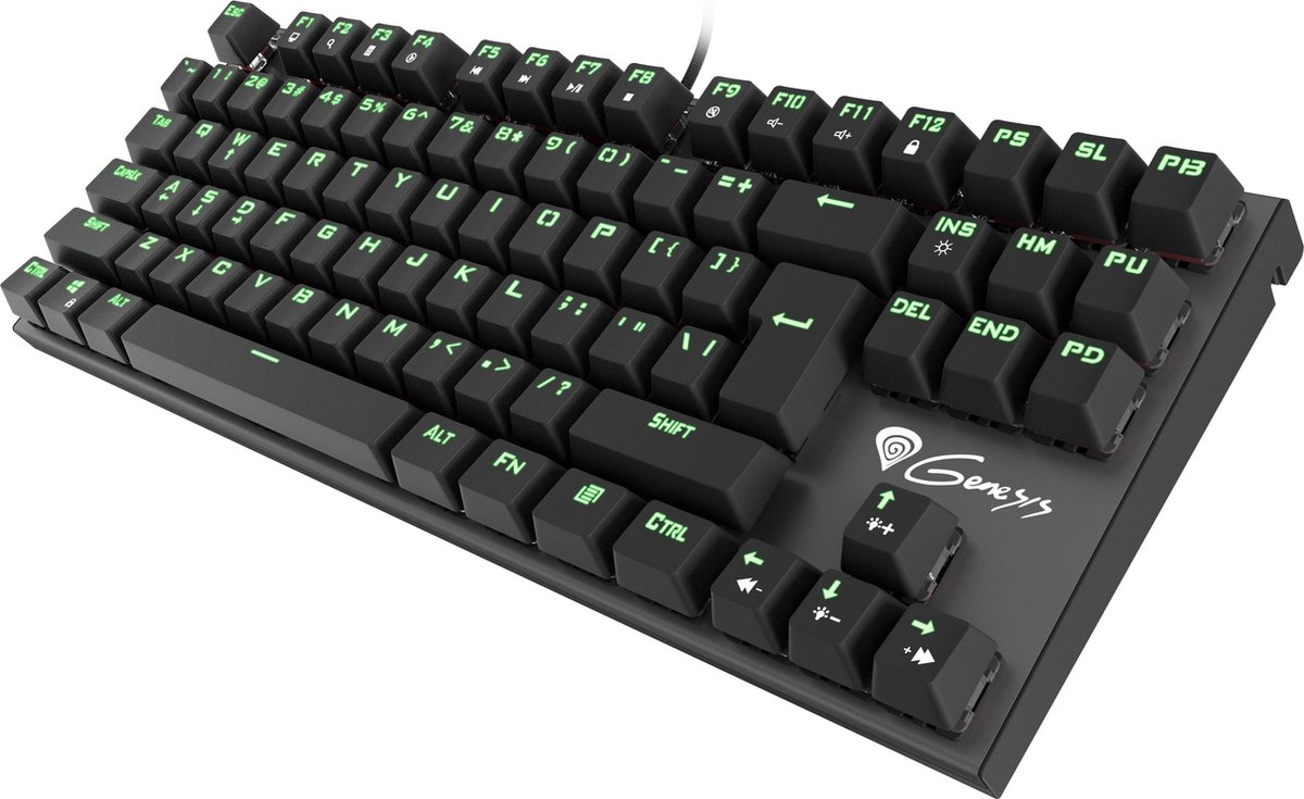 Genesis Thor 300 TKL US - Mechanisch Gaming Toetsenbord - Met achtergrondverlichting - Blue Outemu Switch (Niet geschikt voor PS/4) - Zwart