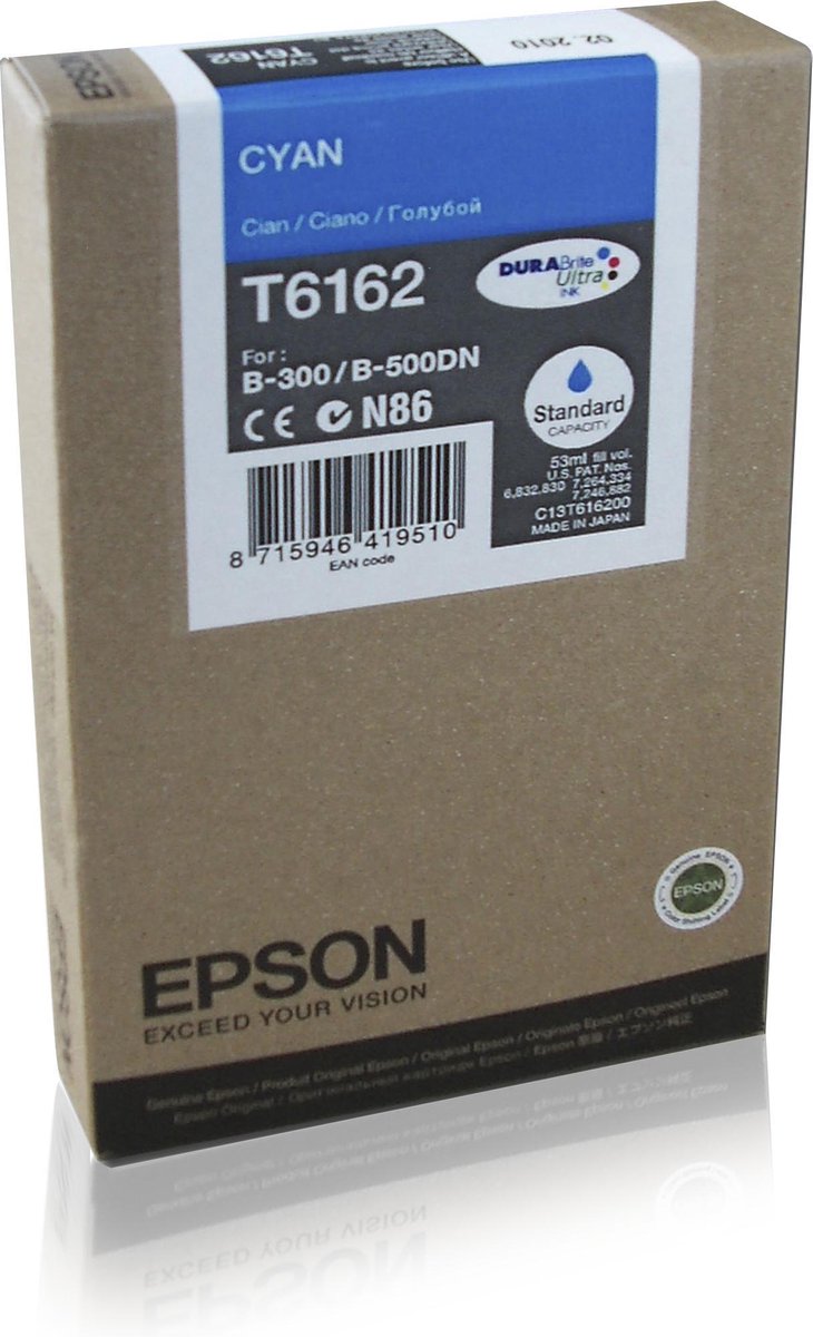 Epson T6162 - Inktcartridge / Cyaan