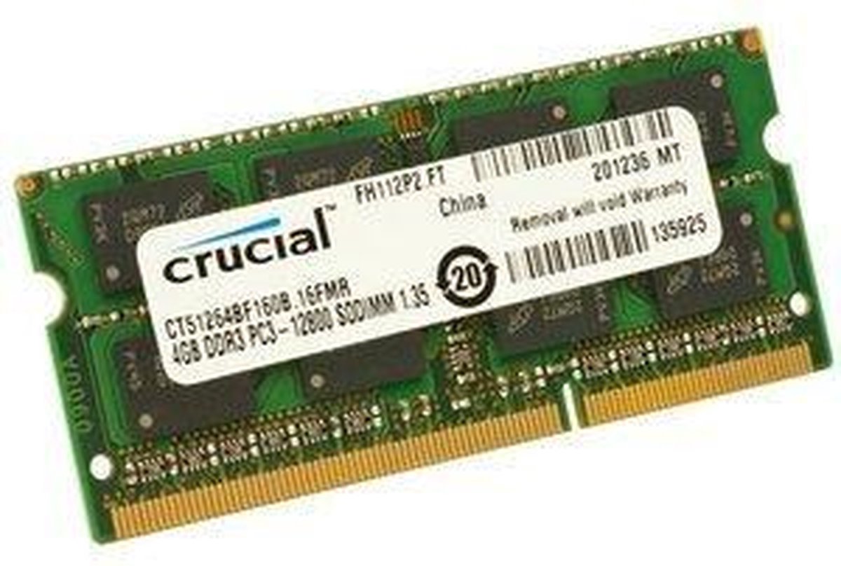 Crucial Standard 4 GB SODIMM DDR3L-1600