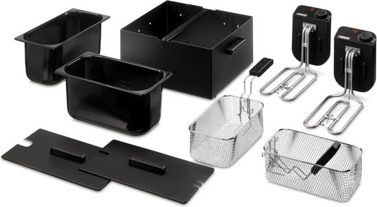 Princess Double Black Fryer - Zwart
