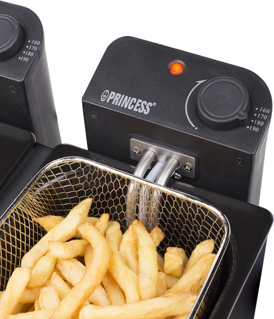 Princess Double Black Fryer - Zwart