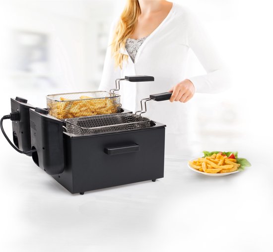 Princess Double Black Fryer - Zwart