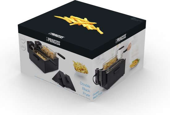 Princess Double Black Fryer - Zwart