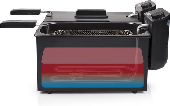 Princess Double Black Fryer - Zwart