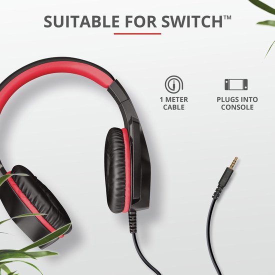 Trust GXT 404R Rana Gaming Headset Nintendo Switch - Zwart