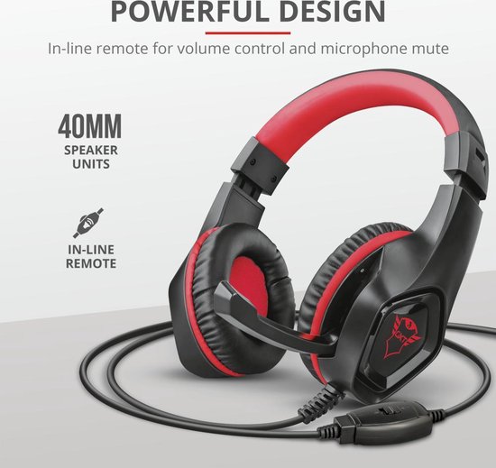 Trust GXT 404R Rana Gaming Headset Nintendo Switch - Zwart