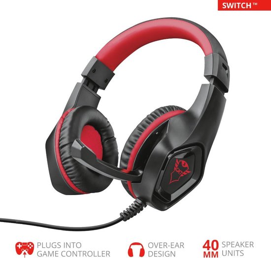Trust GXT 404R Rana Gaming Headset Nintendo Switch - Zwart