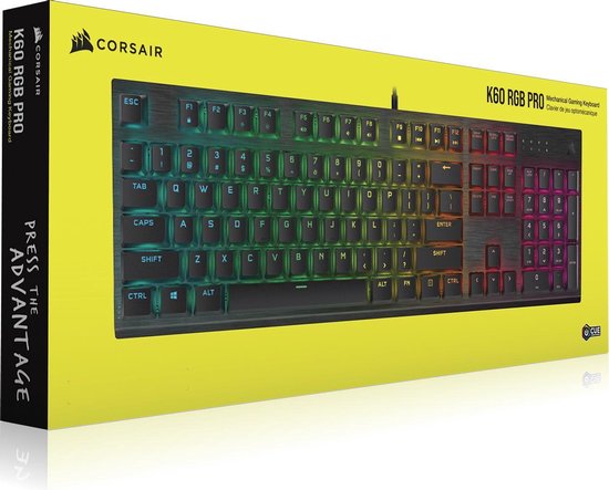 Corsair K60 RGB Pro Mechanisch Gaming Toetsenbord QWERTY